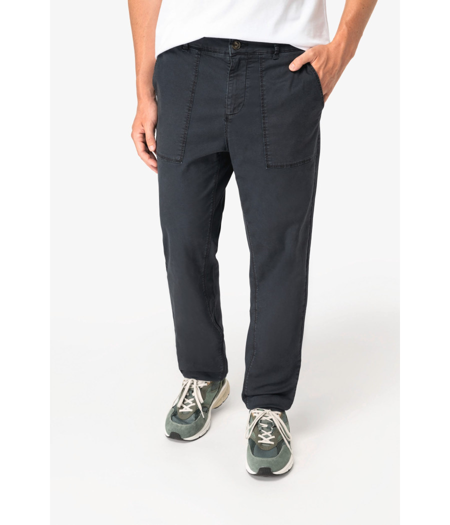 Pantalon utility écoresponsable délavé homme