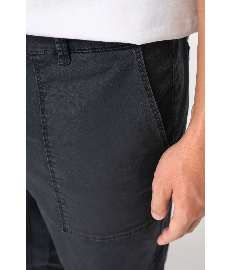 Pantalon utility écoresponsable délavé homme