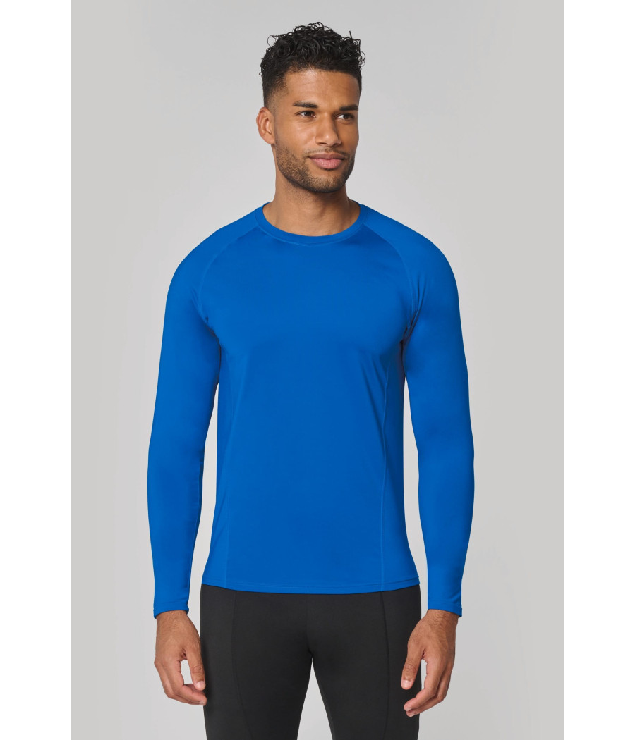 T-shirt double peau sport manches longues unisexe