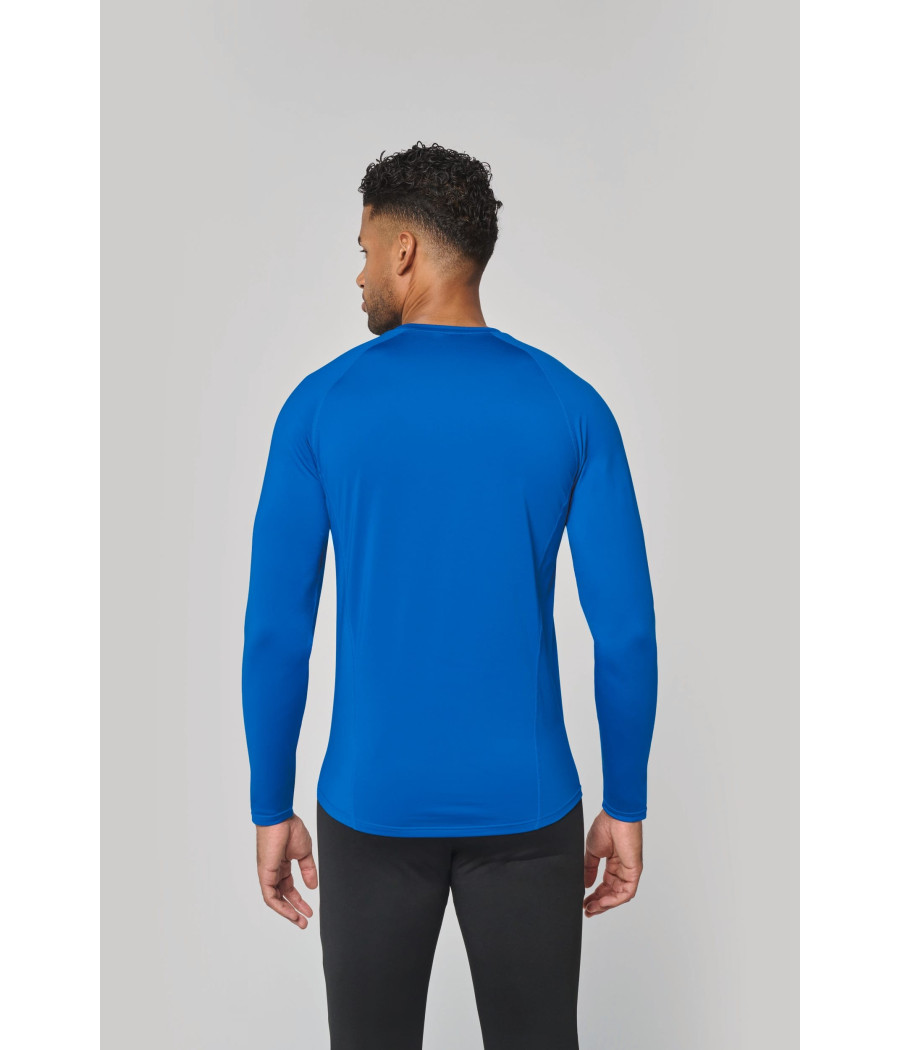 T-shirt double peau sport manches longues unisexe