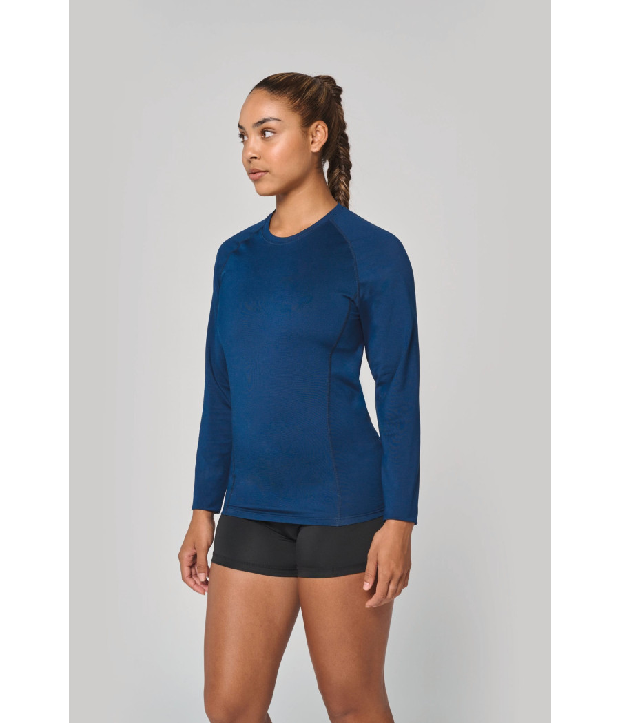 T-shirt double peau sport manches longues unisexe