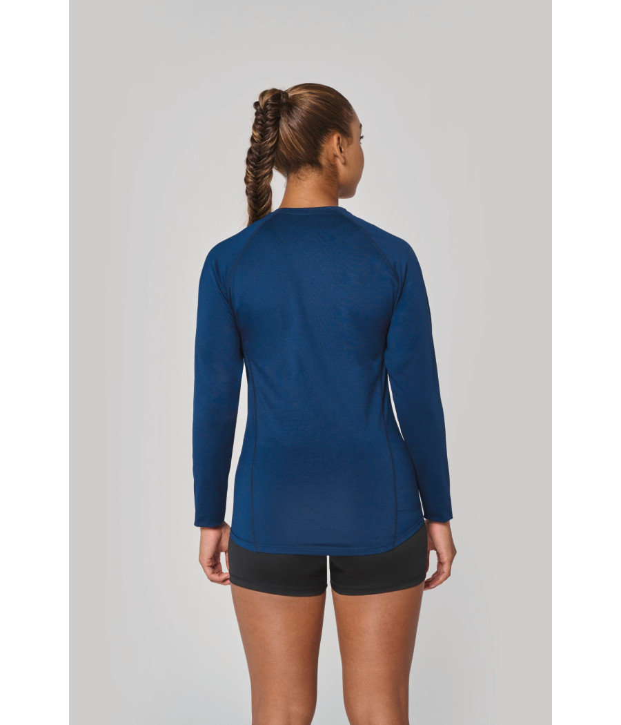 T-shirt double peau sport manches longues unisexe