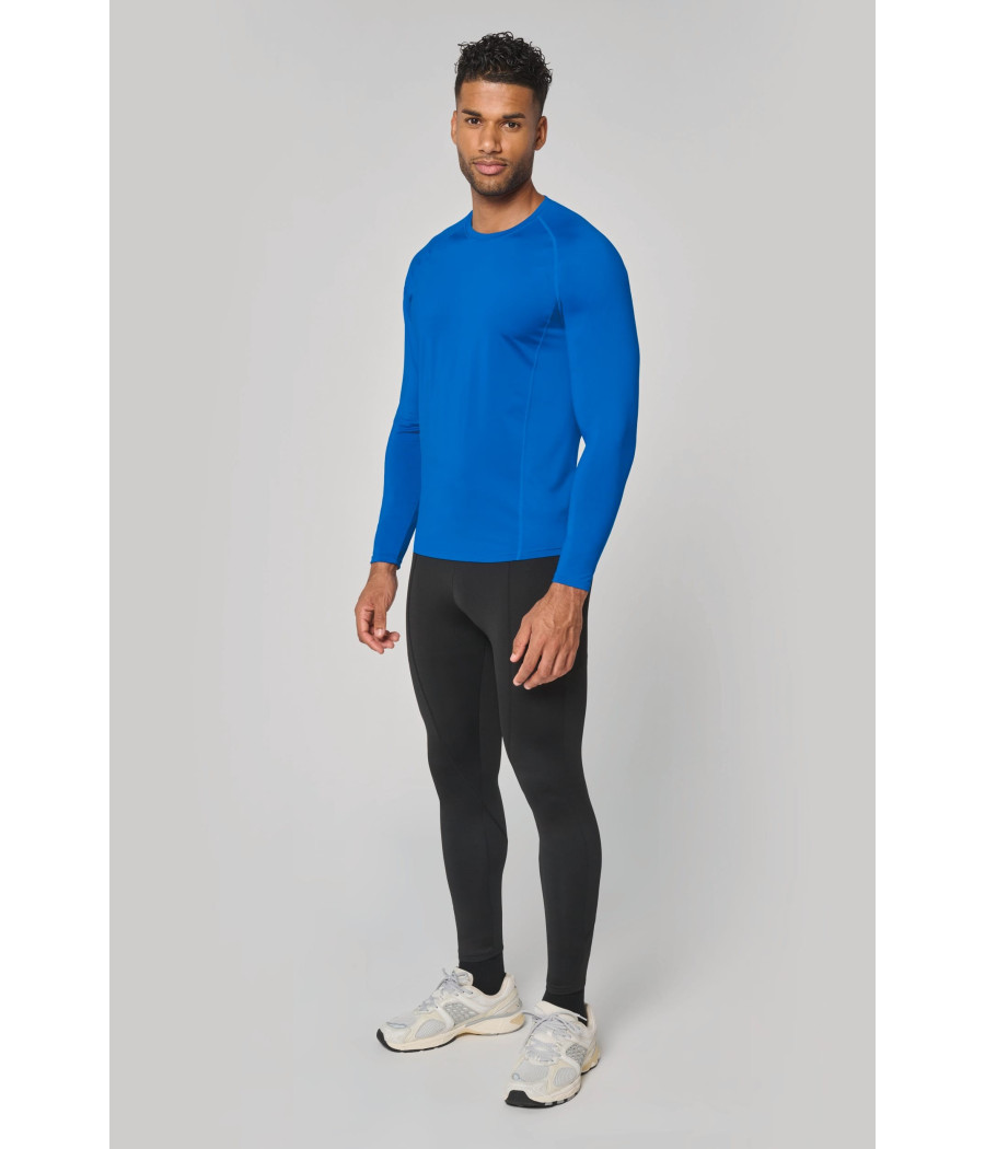 T-shirt double peau sport manches longues unisexe