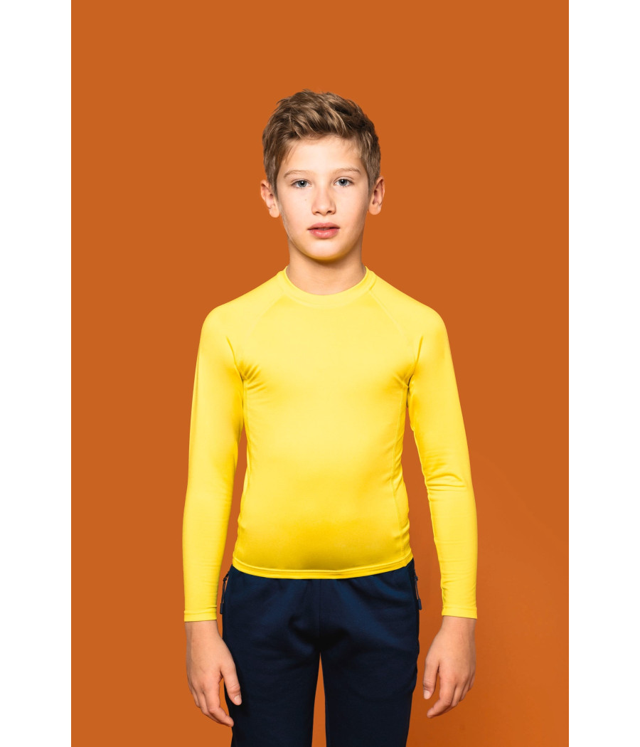 T-shirt double peau sport manches longues enfant