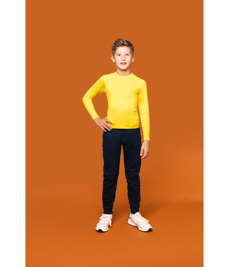 T-shirt double peau sport manches longues enfant