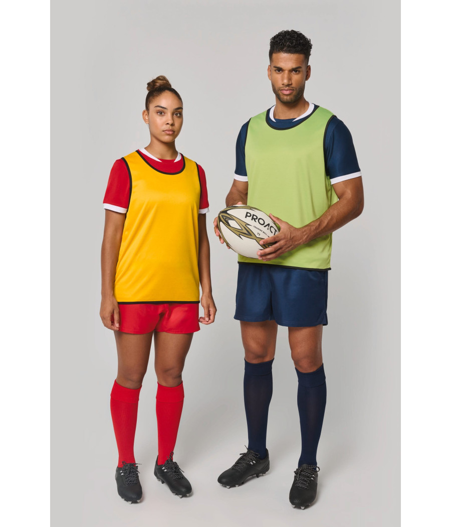 Chasuble de rugby réversible unisexe