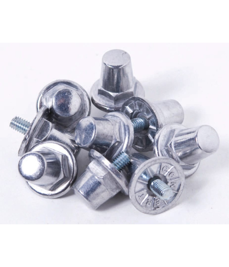 Pack de 100 crampons alu hexagonaux