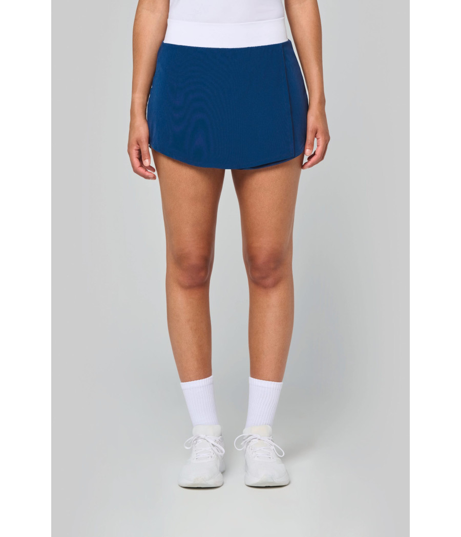 Jupe de padel avec short intégré