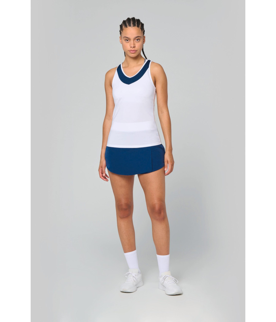 Jupe de padel avec short intégré