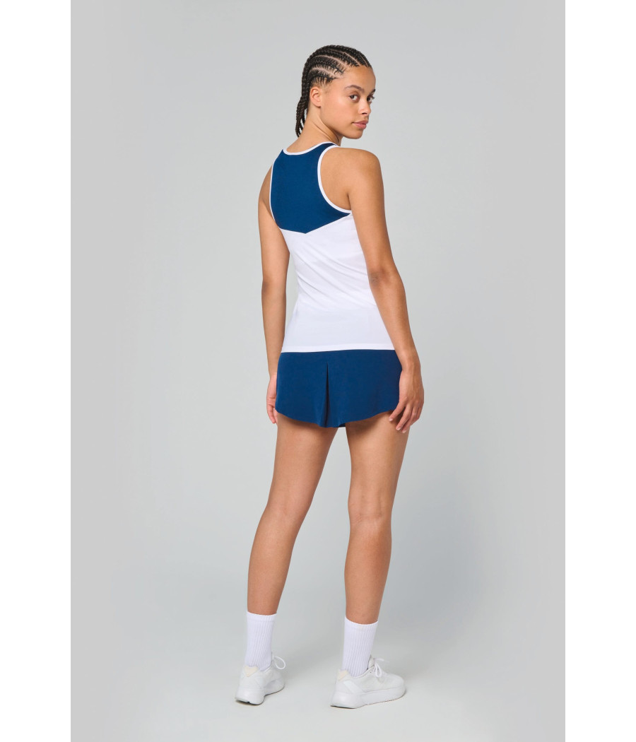 Jupe de padel avec short intégré