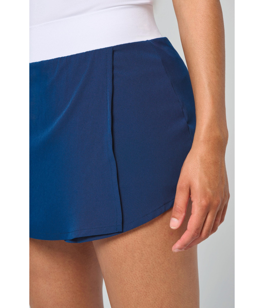 Jupe de padel avec short intégré