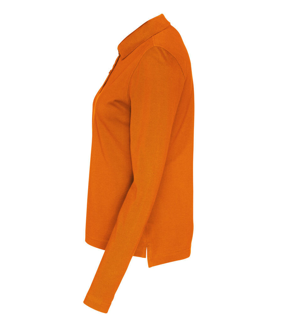 POLO PIQUE MANCHES LONGUES FEMME - CERTIFIÉ GOTS