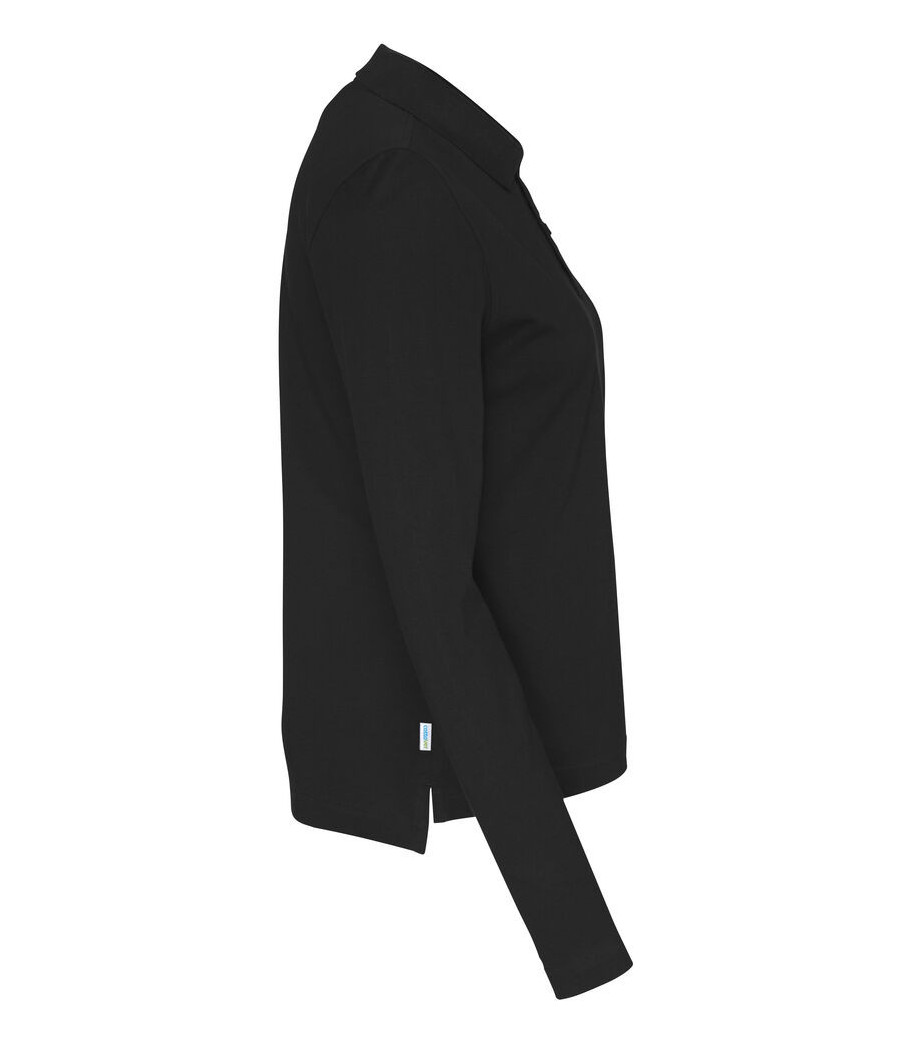 POLO PIQUE MANCHES LONGUES FEMME - CERTIFIÉ GOTS