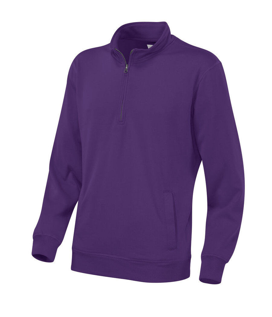 SWEATSHIRT COL ZIPPÉ UNISEX - CERTIFIÉ GOTS