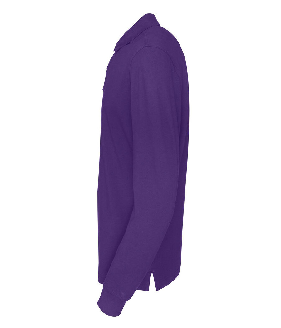 POLO PIQUE MANCHES LONGUES HOMME - CERTIFIÉ GOTS