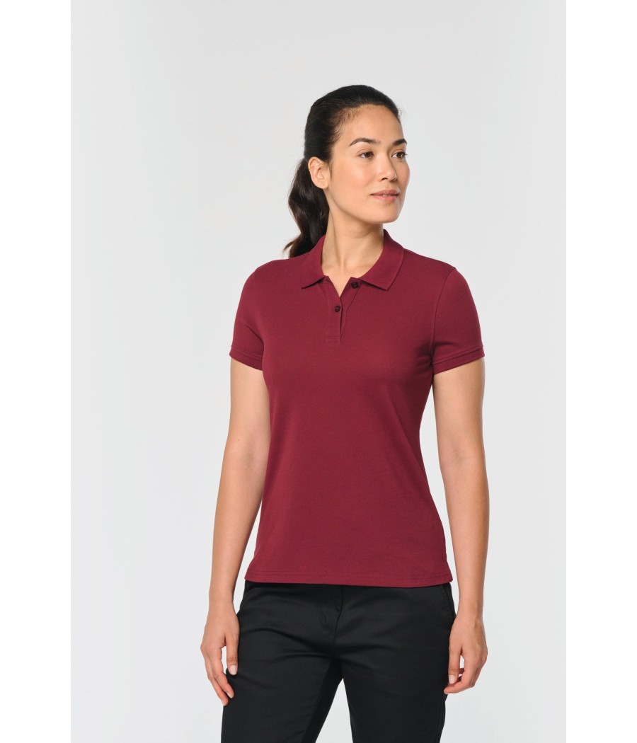 Polo manches courtes femme