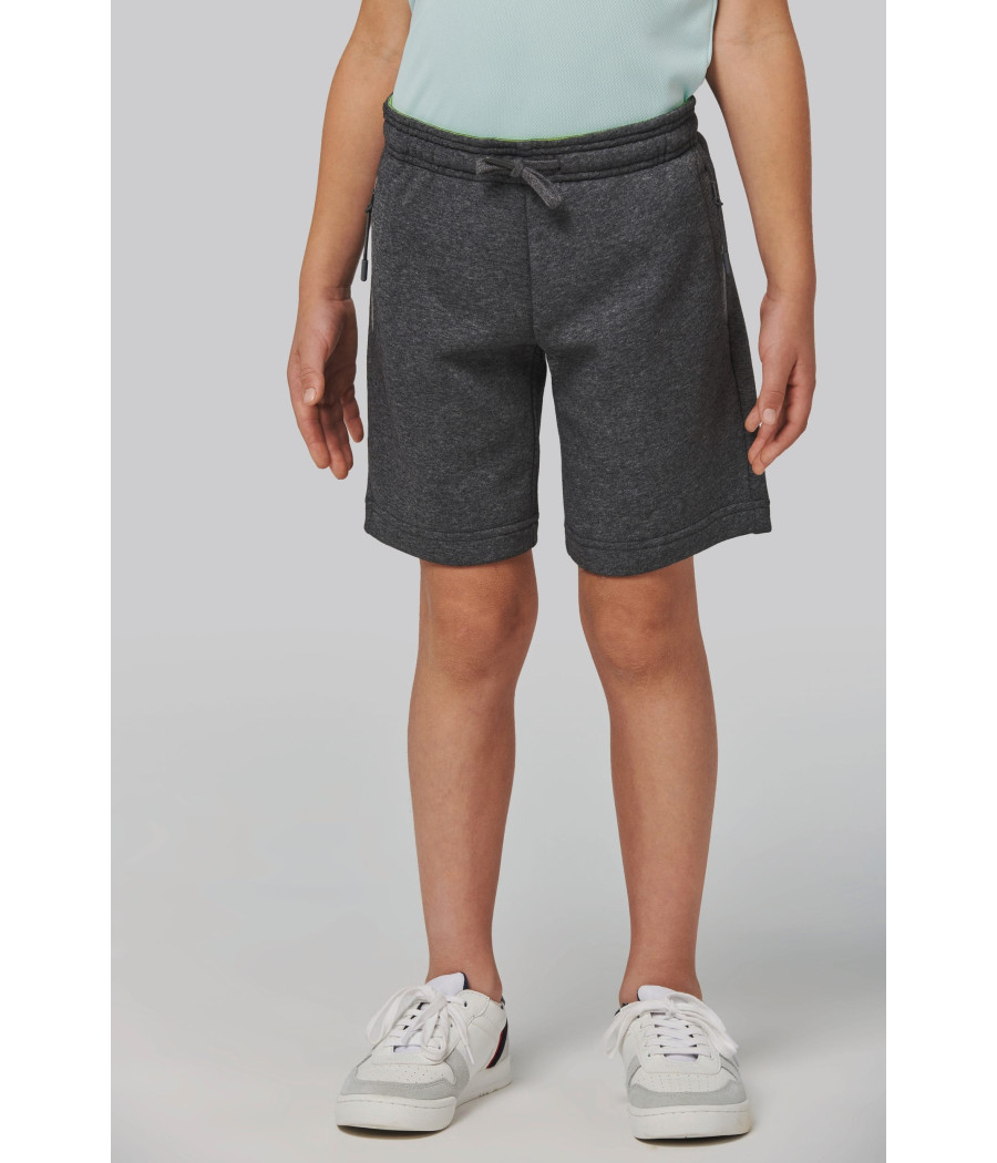 Bermuda molleton multisports enfant