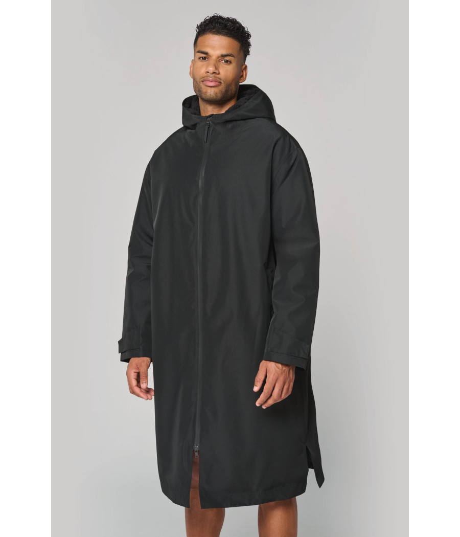 Parka longue doublée sherpa unisexe