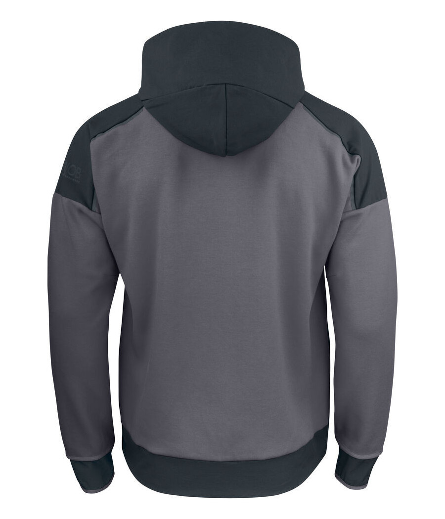 3120 SWEATHSIRT BI MATIERE CAPUCHE CONTRASTEE