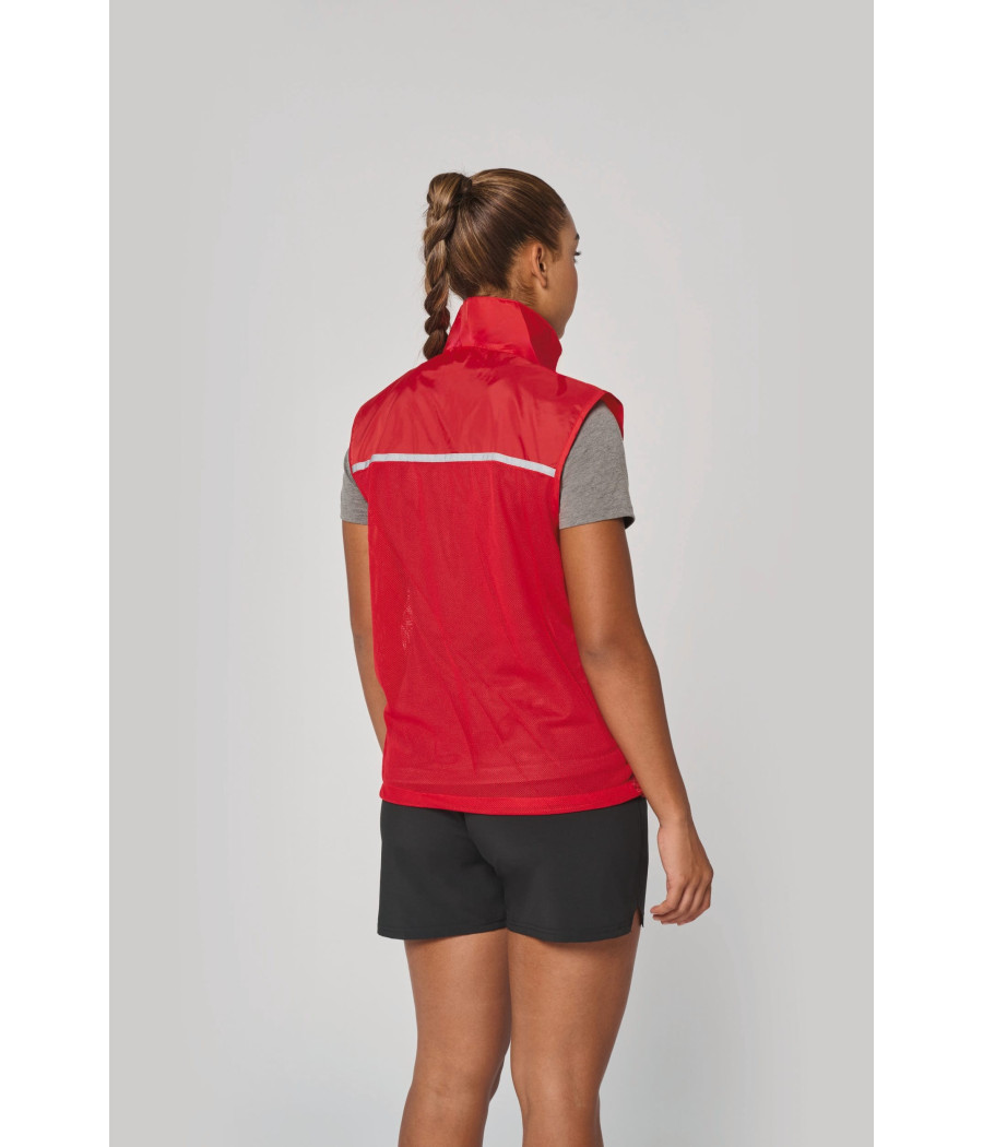 Runner - gilet d'entraînement dos filet unisexe