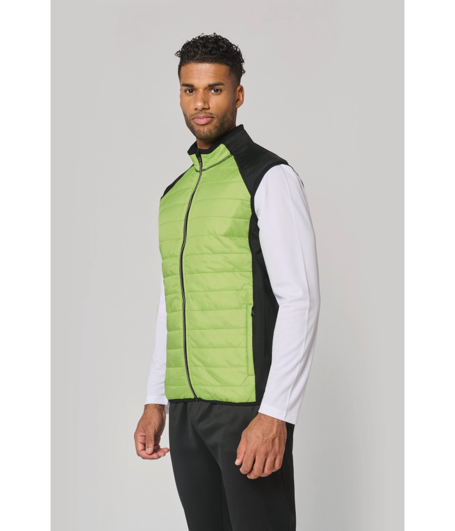 Veste sport bi-matière sans manches unisexe