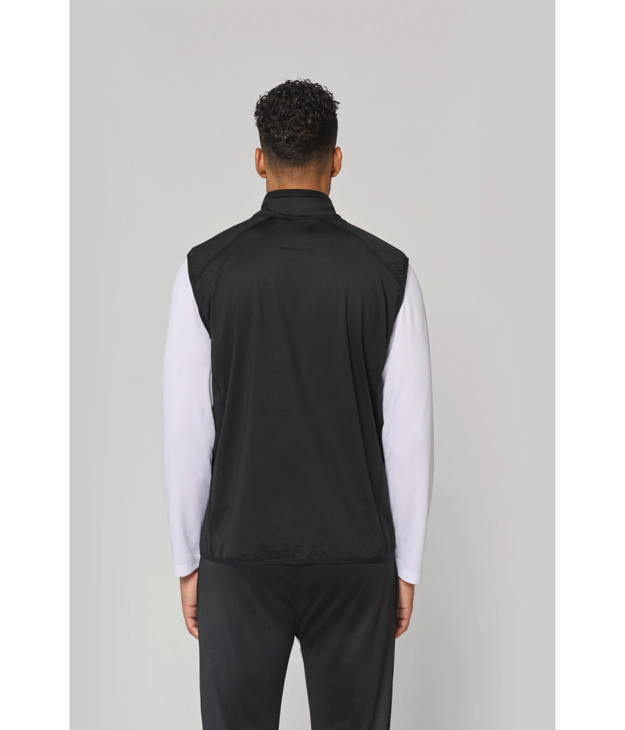 Veste sport bi-matière sans manches unisexe