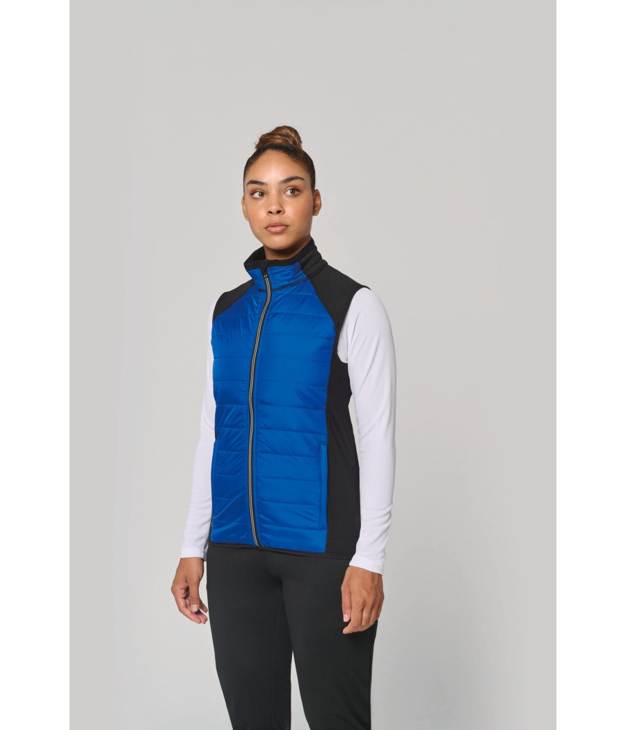 Veste sport bi-matière sans manches unisexe