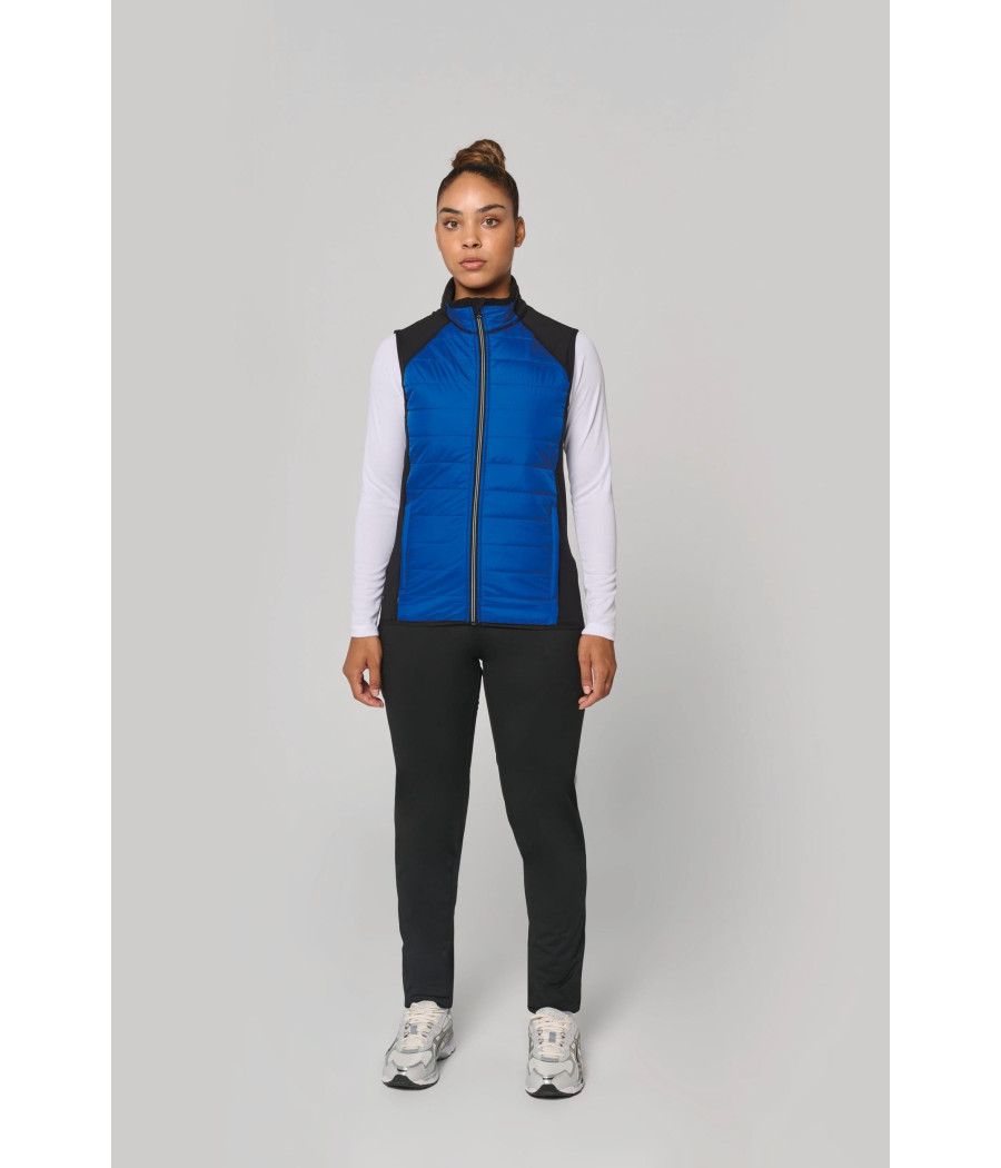 Veste sport bi-matière sans manches unisexe