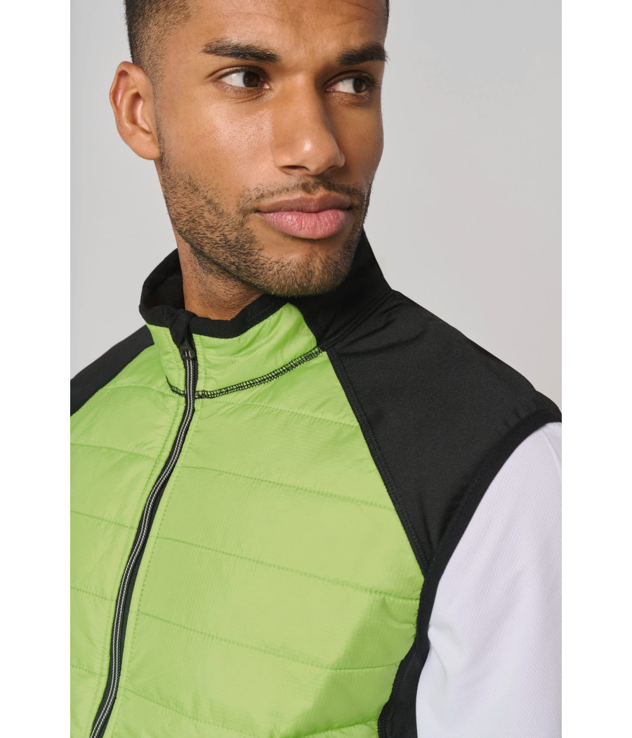 Veste sport bi-matière sans manches unisexe
