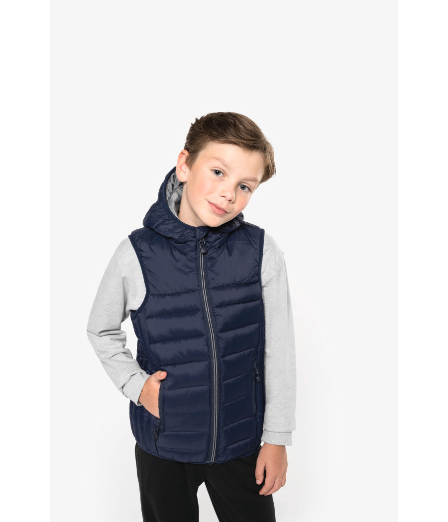 Bodywarmer à capuche enfant