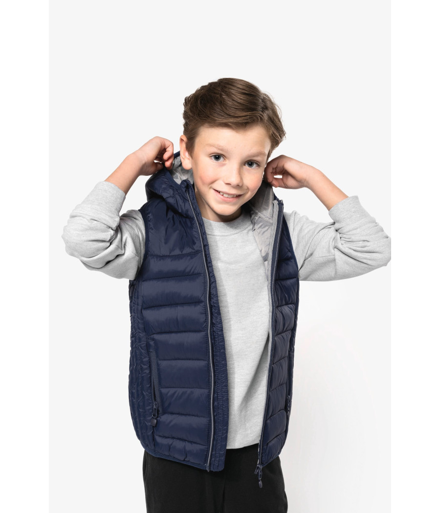 Bodywarmer à capuche enfant