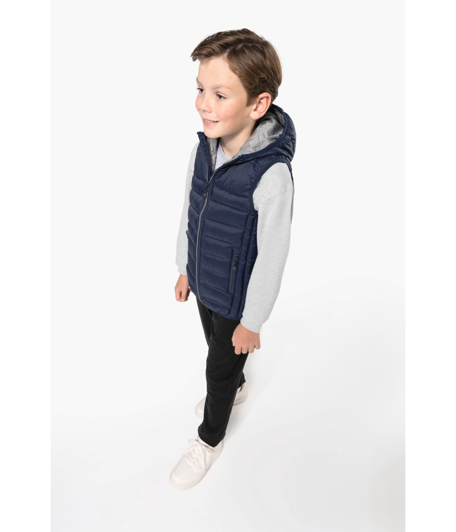 Bodywarmer à capuche enfant
