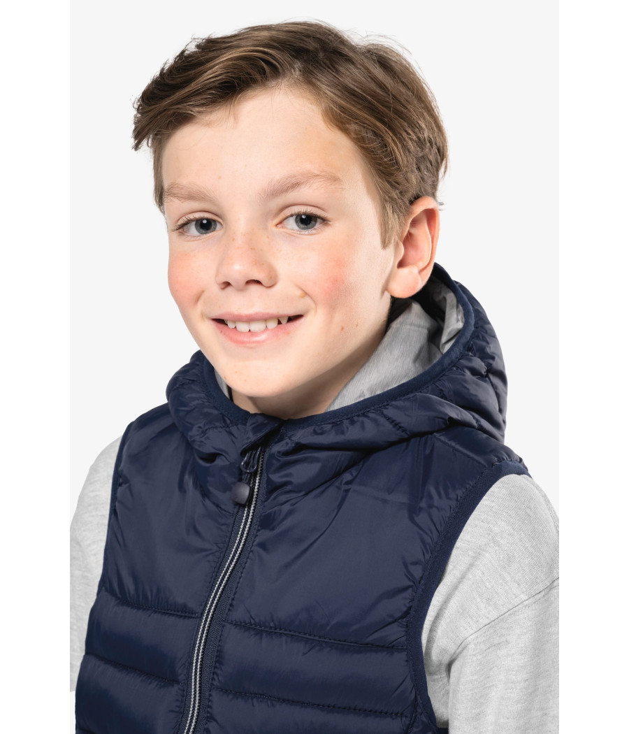 Bodywarmer à capuche enfant