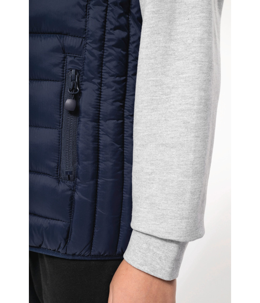 Bodywarmer à capuche enfant