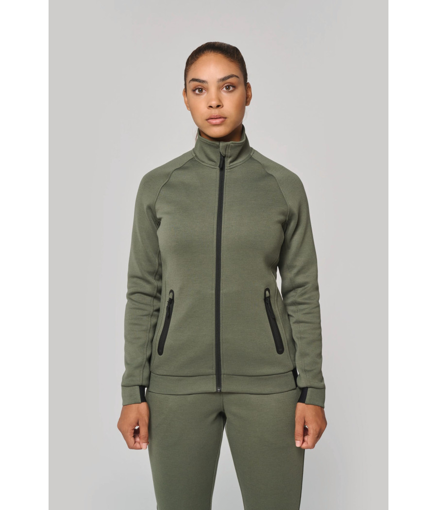Veste à col montant femme