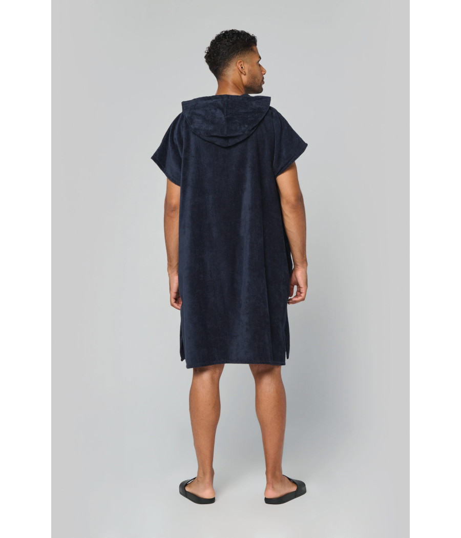 Poncho éponge à capuche unisexe