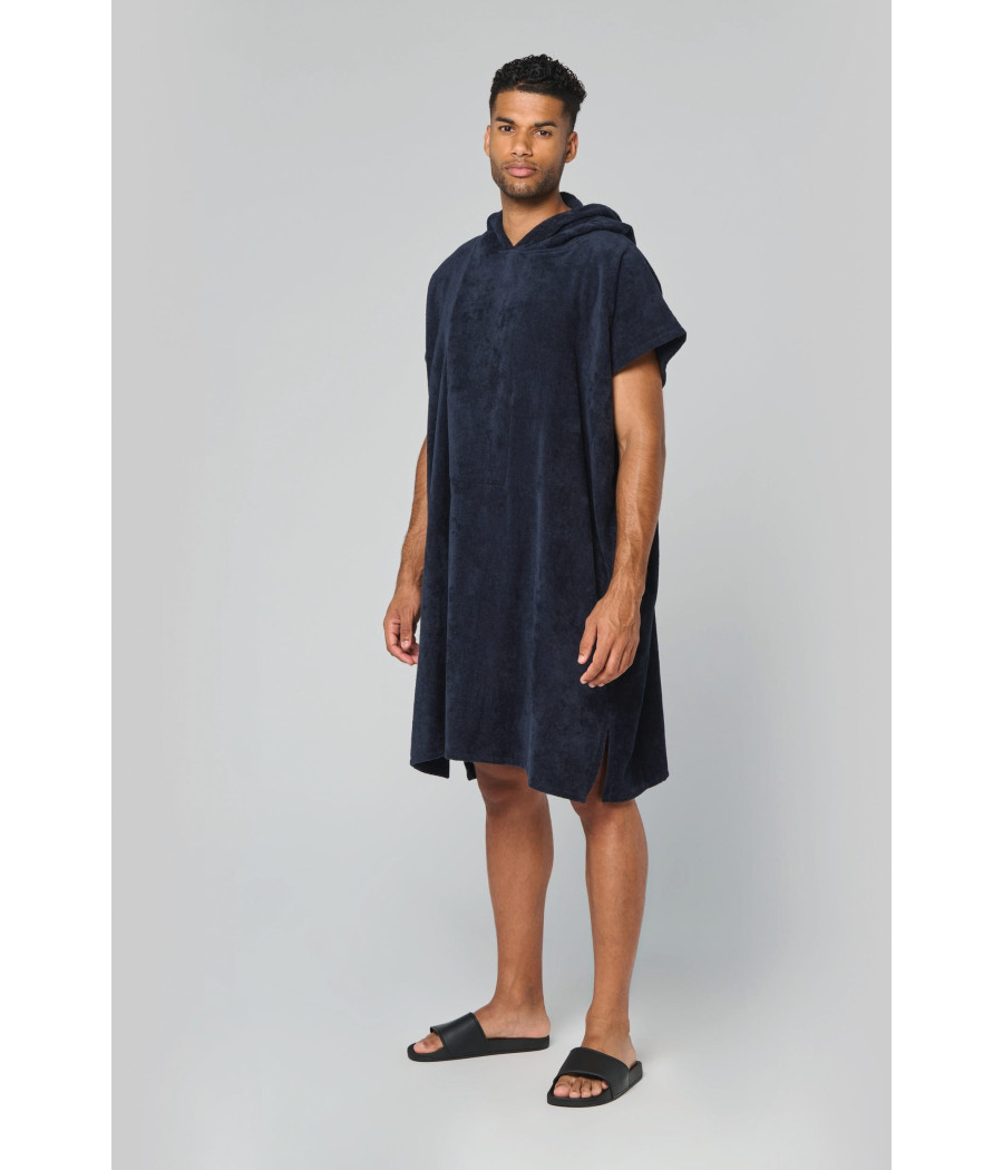 Poncho éponge à capuche unisexe