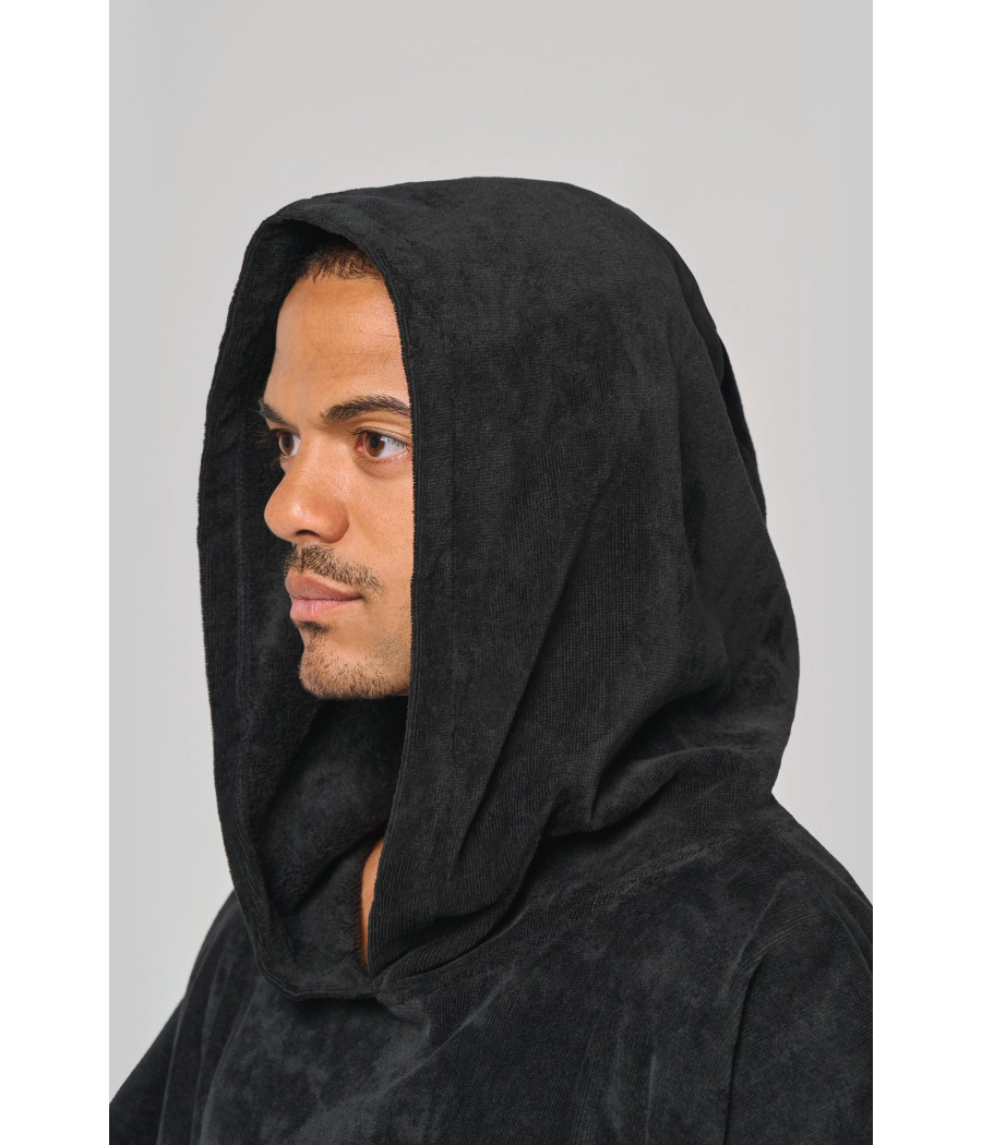 Poncho éponge à capuche unisexe