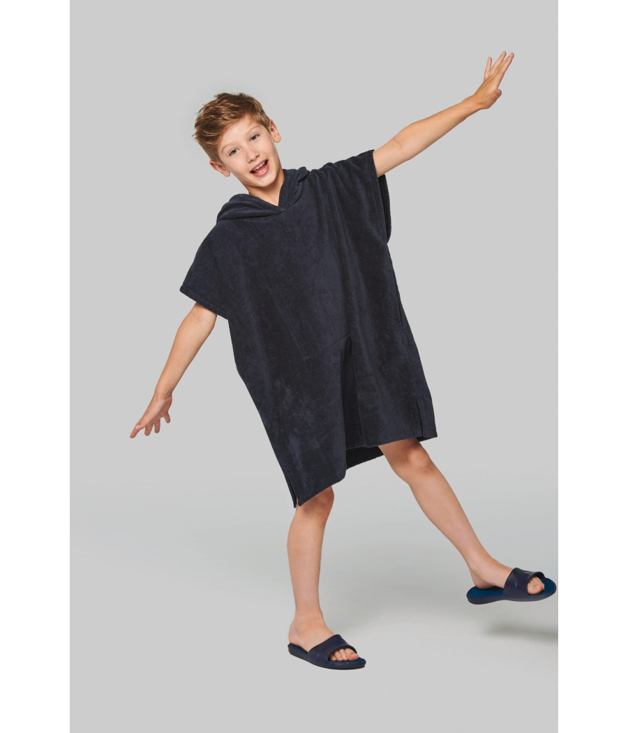 Poncho éponge à capuche enfant