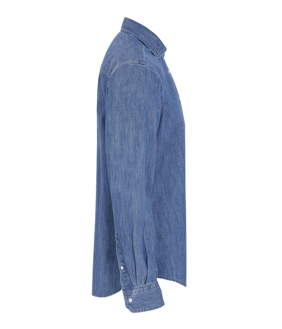 CHEMISE DENIM SLIM FIT HOMME - CERTIFIÉ GOTS