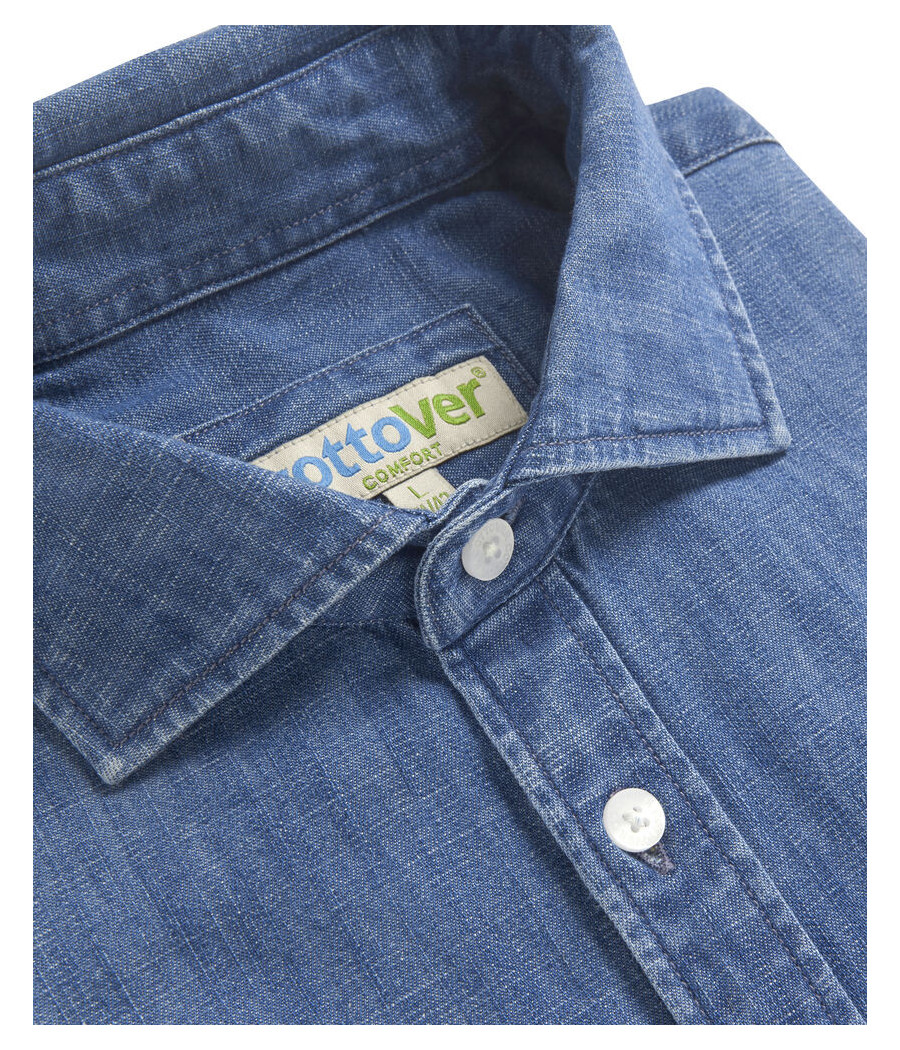 CHEMISE DENIM CONFORT HOMME - CERTIFIÉ GOTS