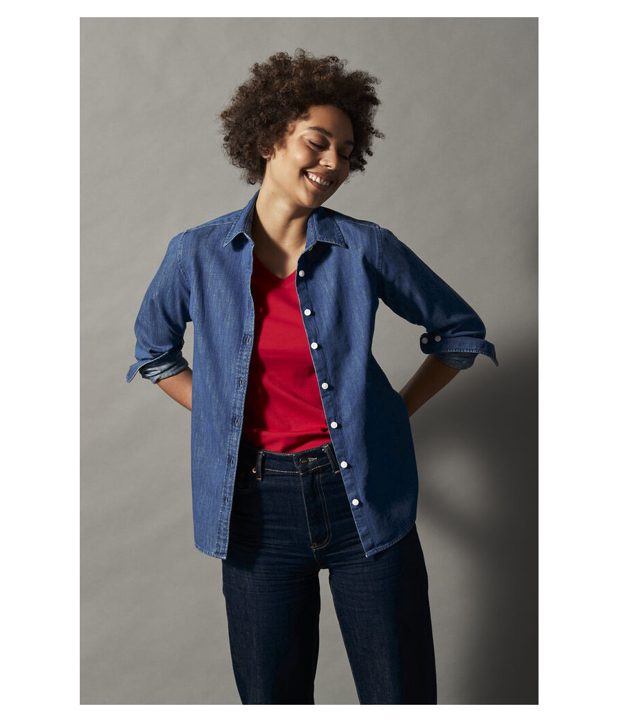 CHEMISE DENIM FEMME - CERTIFIÉ GOTS