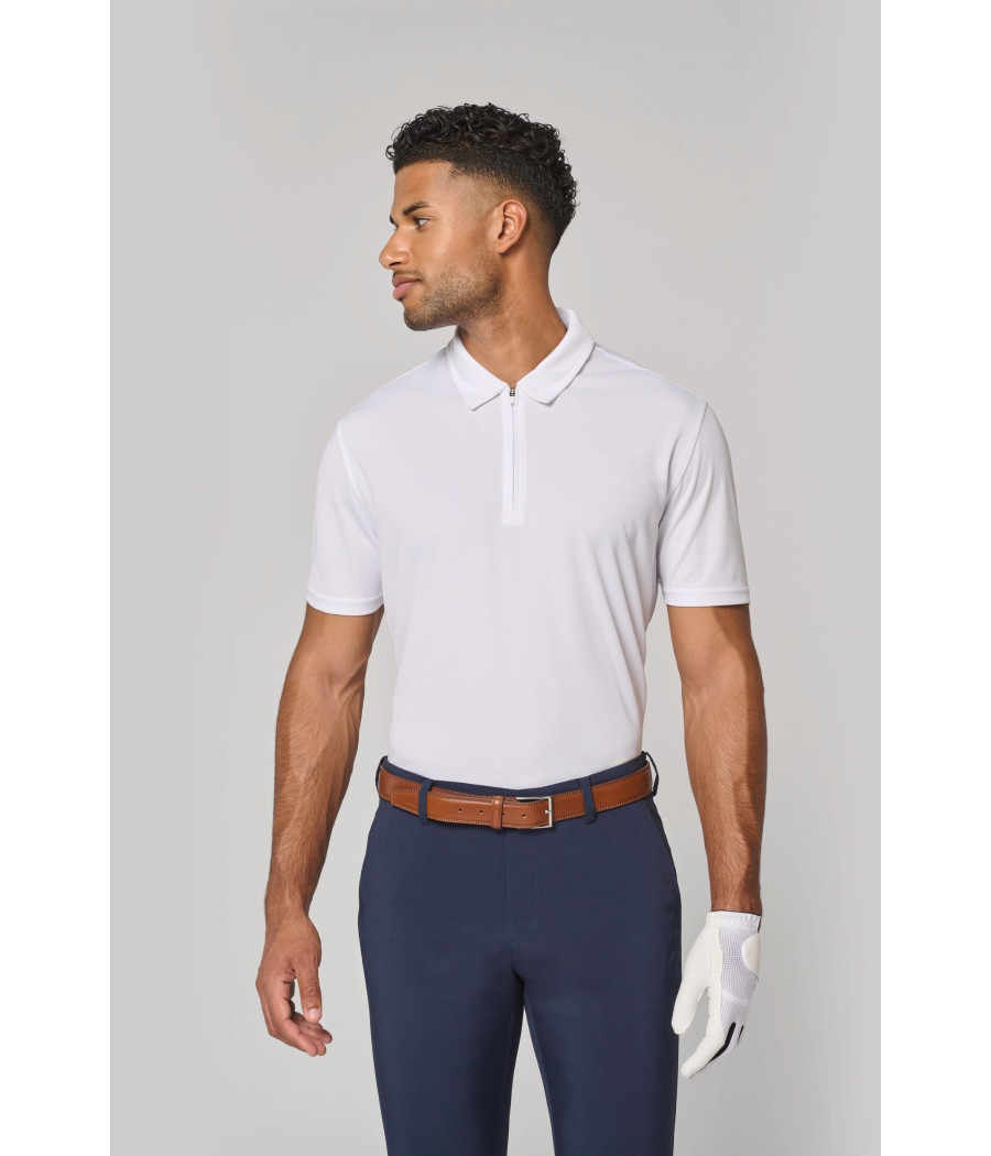 Polo de sport col 1/4 zip homme