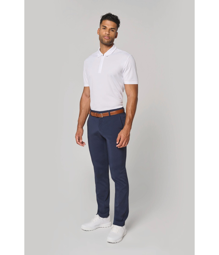 Polo de sport col 1/4 zip homme