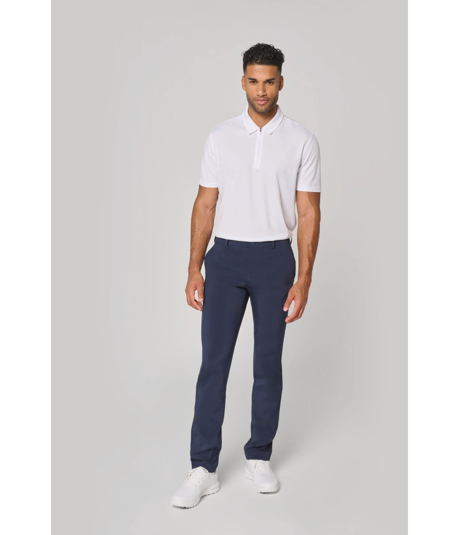 Polo de sport col 1/4 zip homme