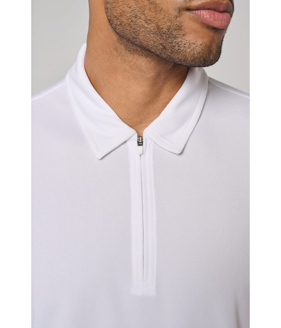 Polo de sport col 1/4 zip homme