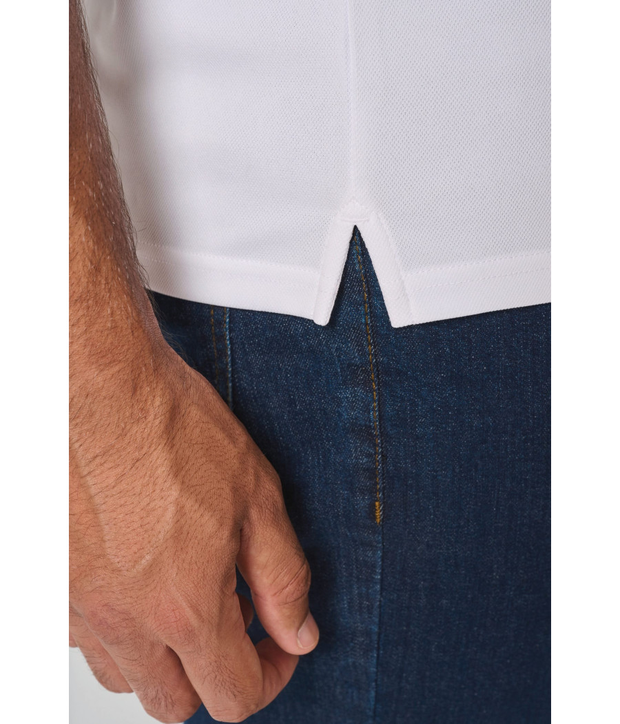 Polo de sport col 1/4 zip homme