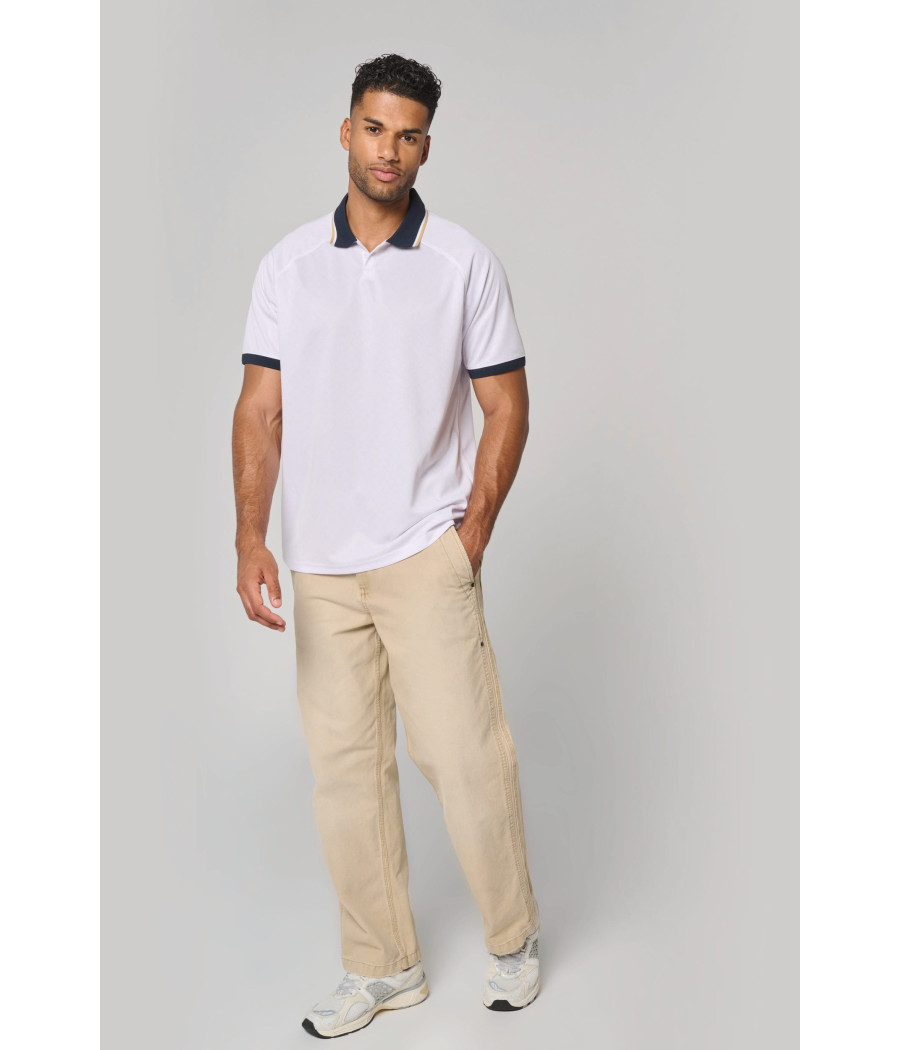 Maillot lifestyle à col polo unisexe