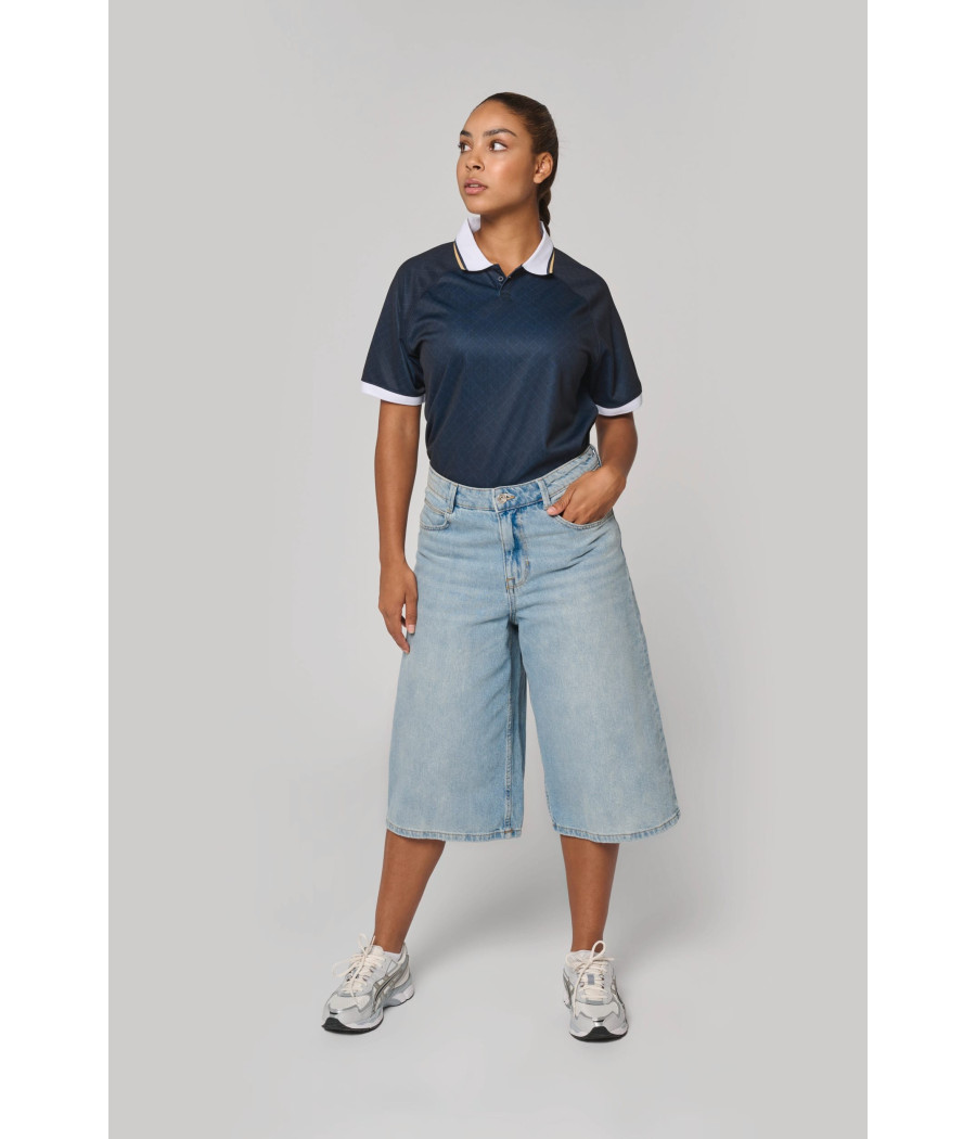 Maillot lifestyle à col polo unisexe