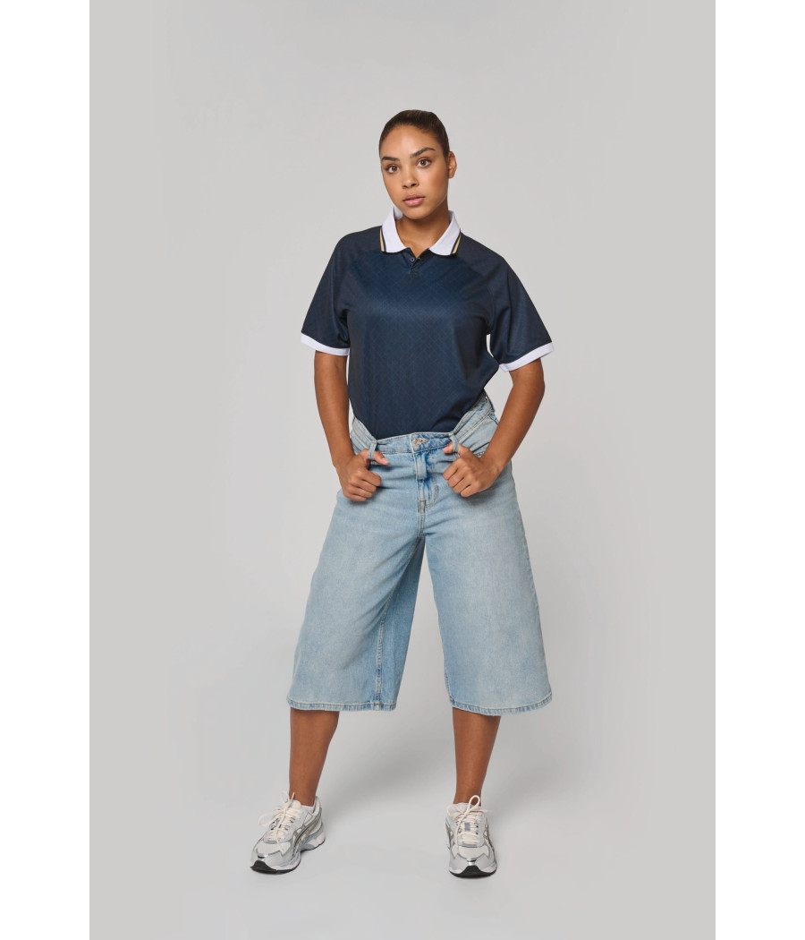 Maillot lifestyle à col polo unisexe